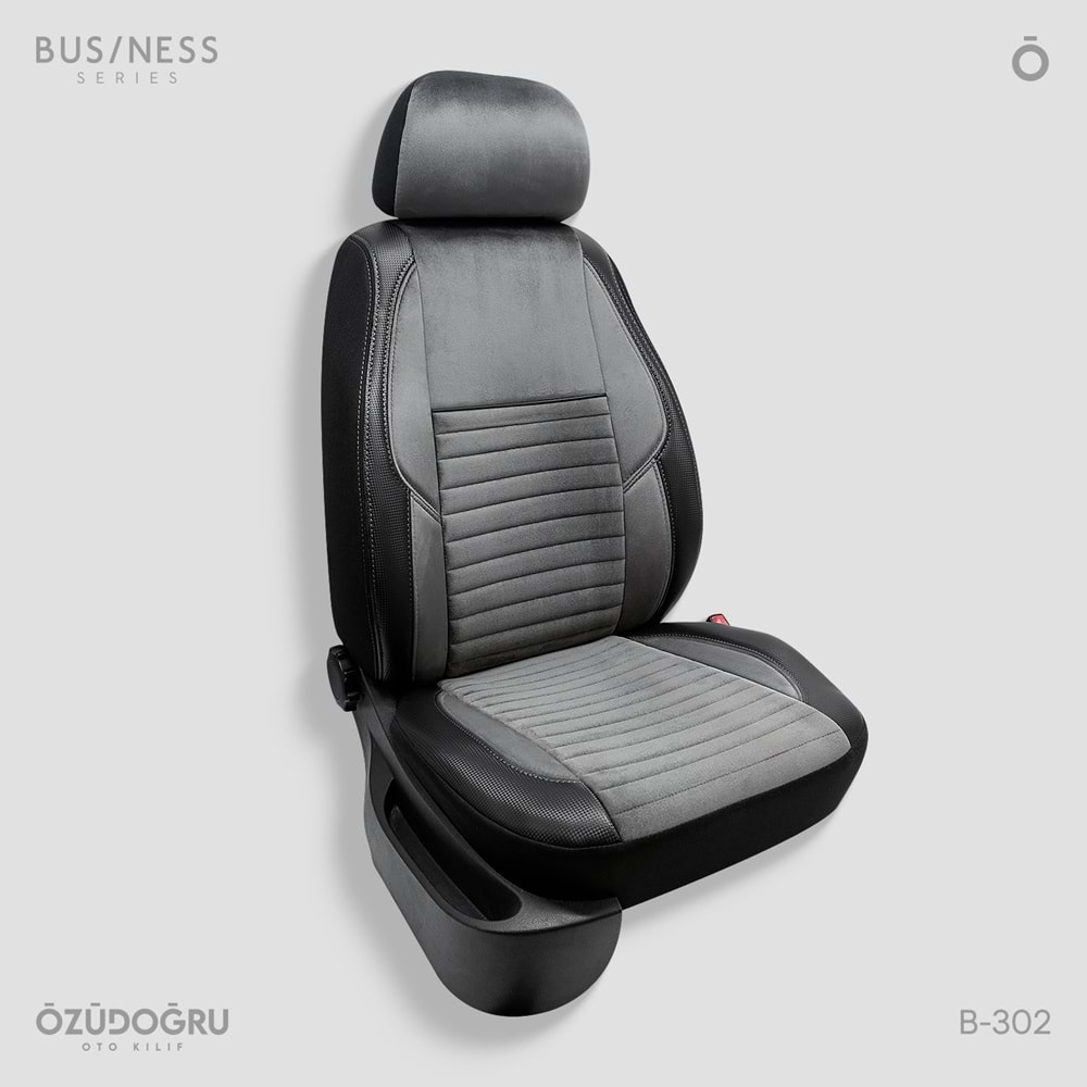 Oto Kılıf ( Business ) ( Ticati 2+1 ) - B-302-Füme/Siyah