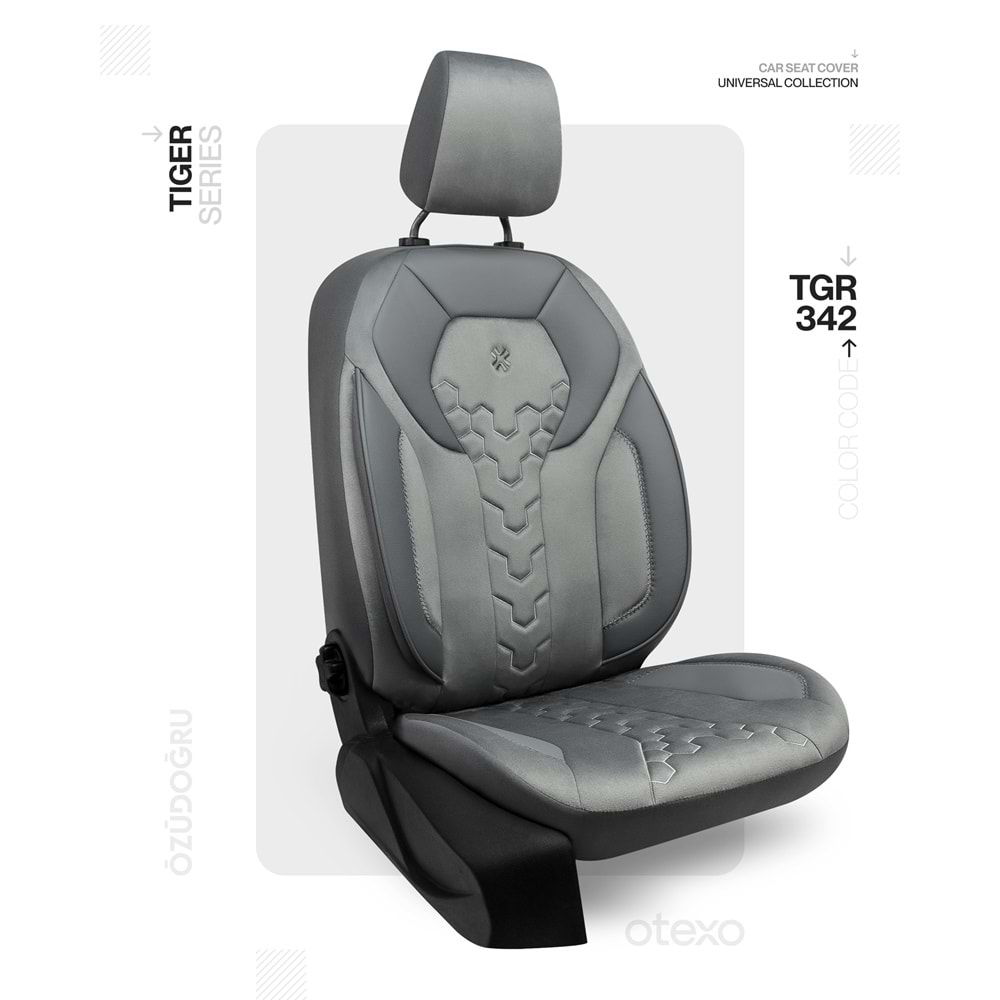 Oto Kılıf ( Tiger ) - TGR-342-BabyFace Füme/Füme