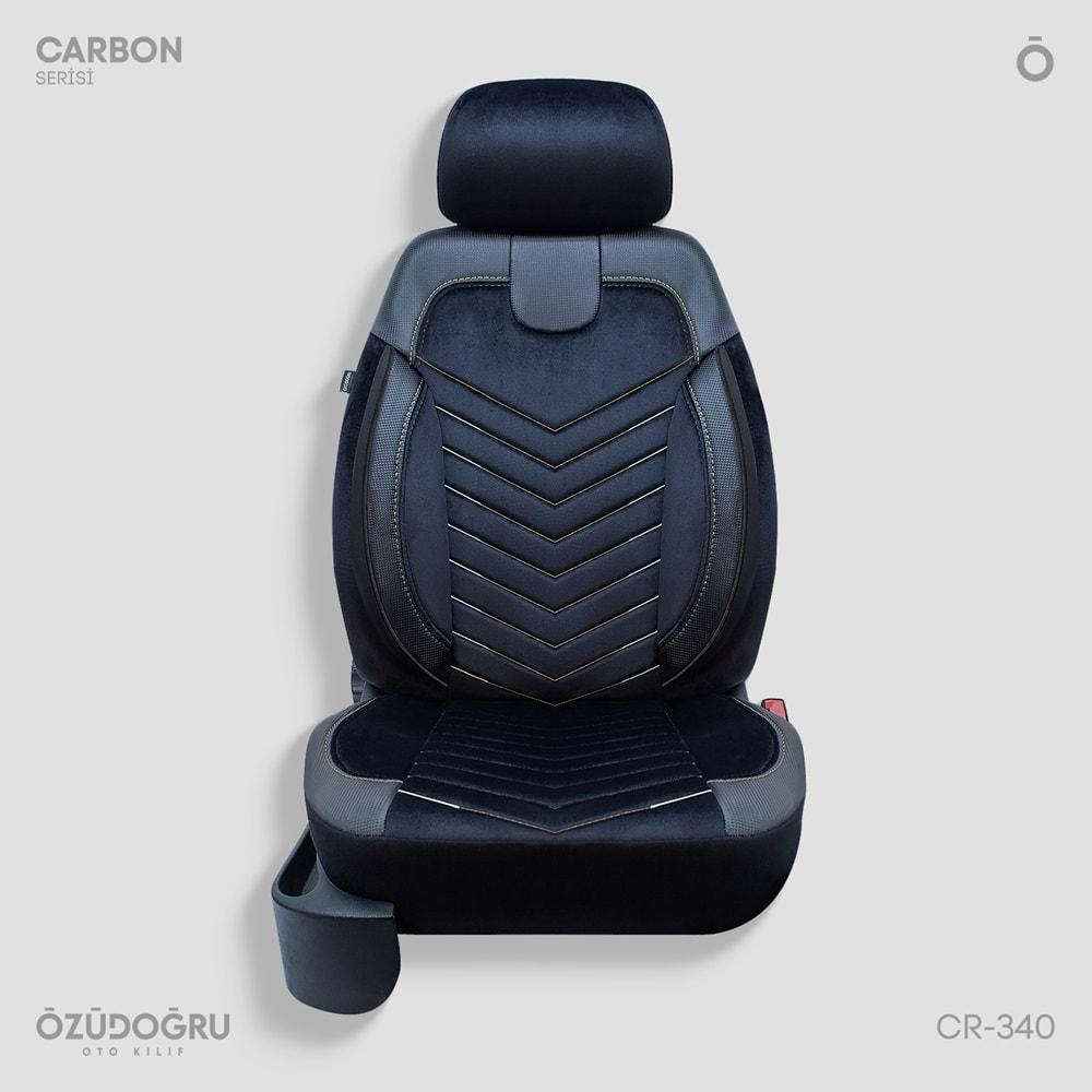 Oto Kılıf ( Carbon / Standart ) - CR-340-Siyah/Sarı İp