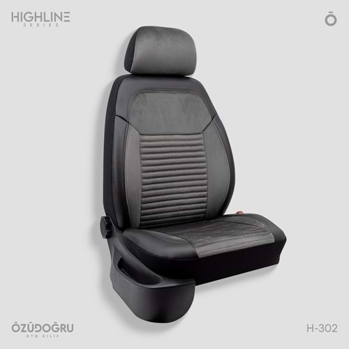 Oto Kılıf ( Highline ) 2+1 Ticari - H-302-BabyFace Füme/Siyah