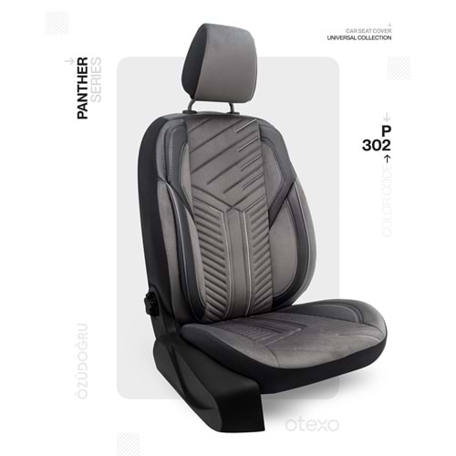 Oto Kılıf ( Panter ) 2+1 Ticari - PT-302-Füme/Siyah