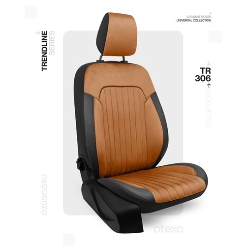 Oto Kılıf ( Trendline ) - TR-306-BabyFace Taba/Siyah