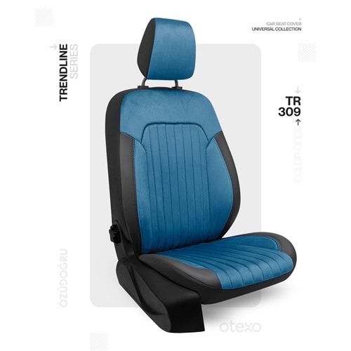 Oto Kılıf ( Trendline ) - TR-309-BabyFace Mavi/Siyah
