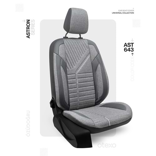 Oto Kılıf ( Astron ) - AST-643-Keten Füme/Gri
