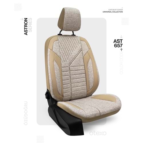 Oto Kılıf ( Astron ) - AST-657-Keten Krem/Krem