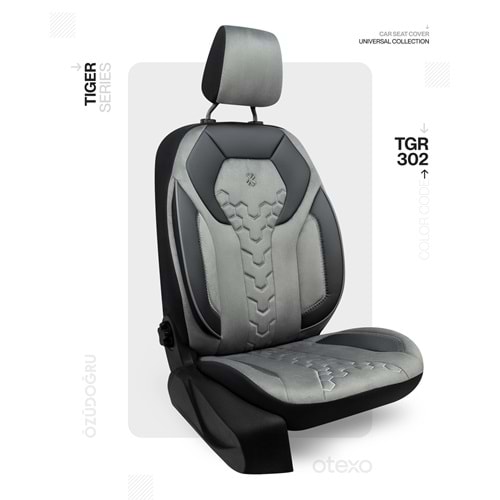 Oto Kılıf ( Tiger ) - TGR-302-BabyFace Siyah/Füme
