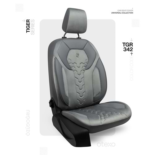 Oto Kılıf ( Tiger ) - TGR-342-BabyFace Füme/Füme