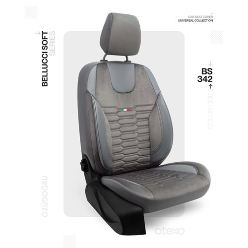 Oto Kılıf ( Bellucci Soft/BabyFace ) Transit 2+1 Eski Model - BS-342-Füme/Füme