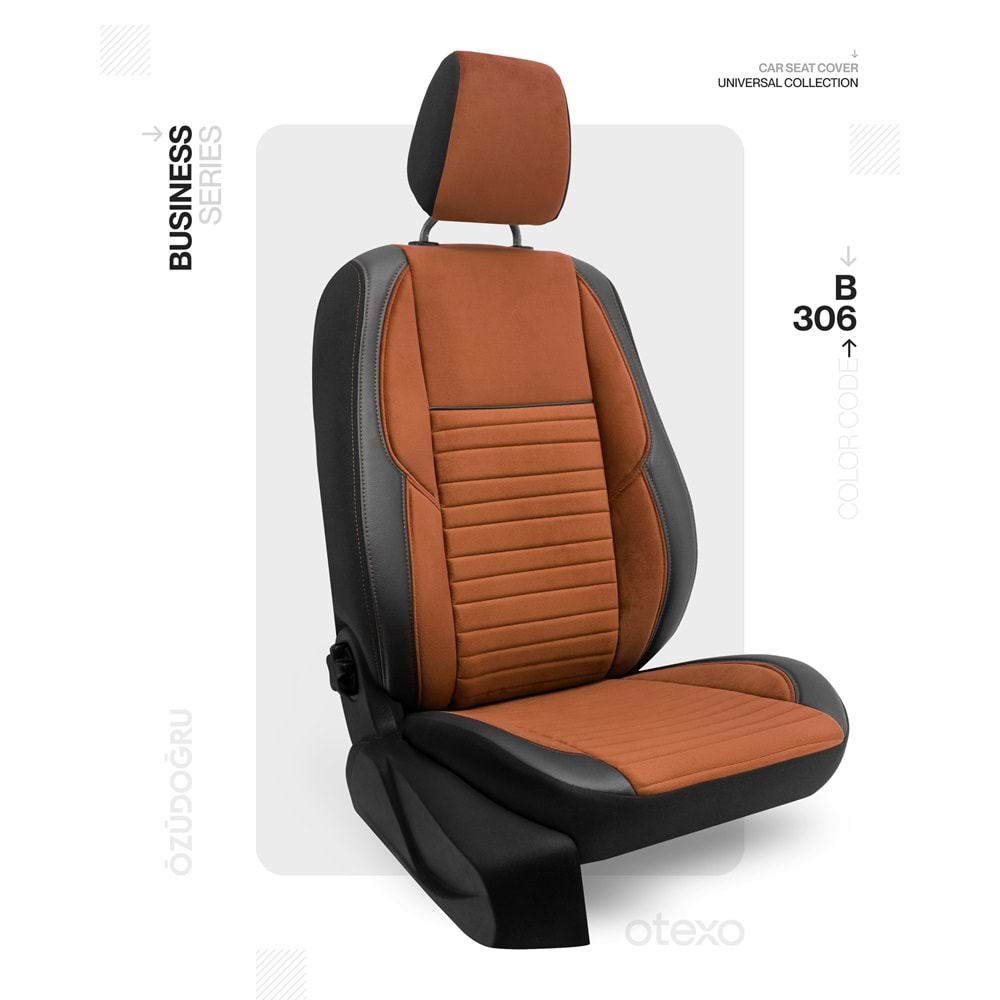 Oto Kılıf ( Orjinal ) ( Business ) - B-306-Taba/Siyah