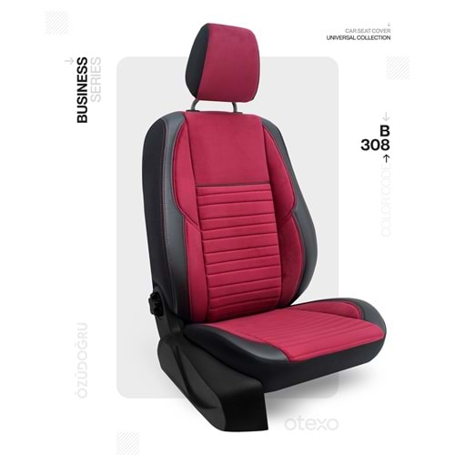 Oto Kılıf ( Orjinal ) ( Business ) - B-308-Bordo/Siyah