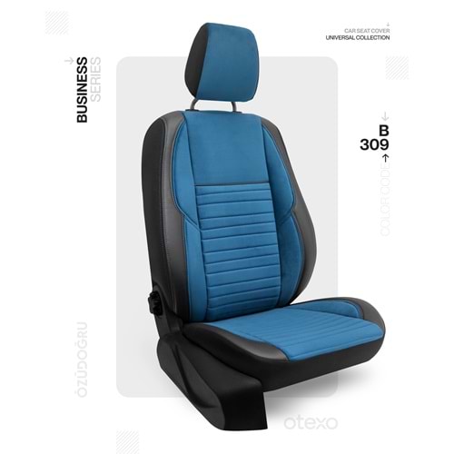 Oto Kılıf ( Orjinal ) ( Business ) - B-309-Mavi/Siyah