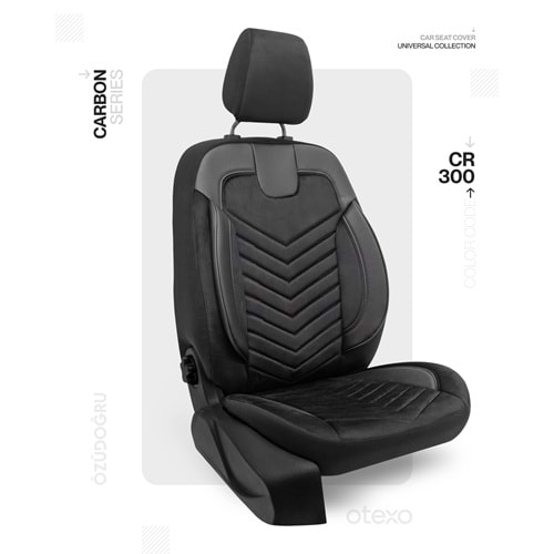 Oto Kılıf ( Carbon / Standart ) - CR-300-Siyah/Siyah