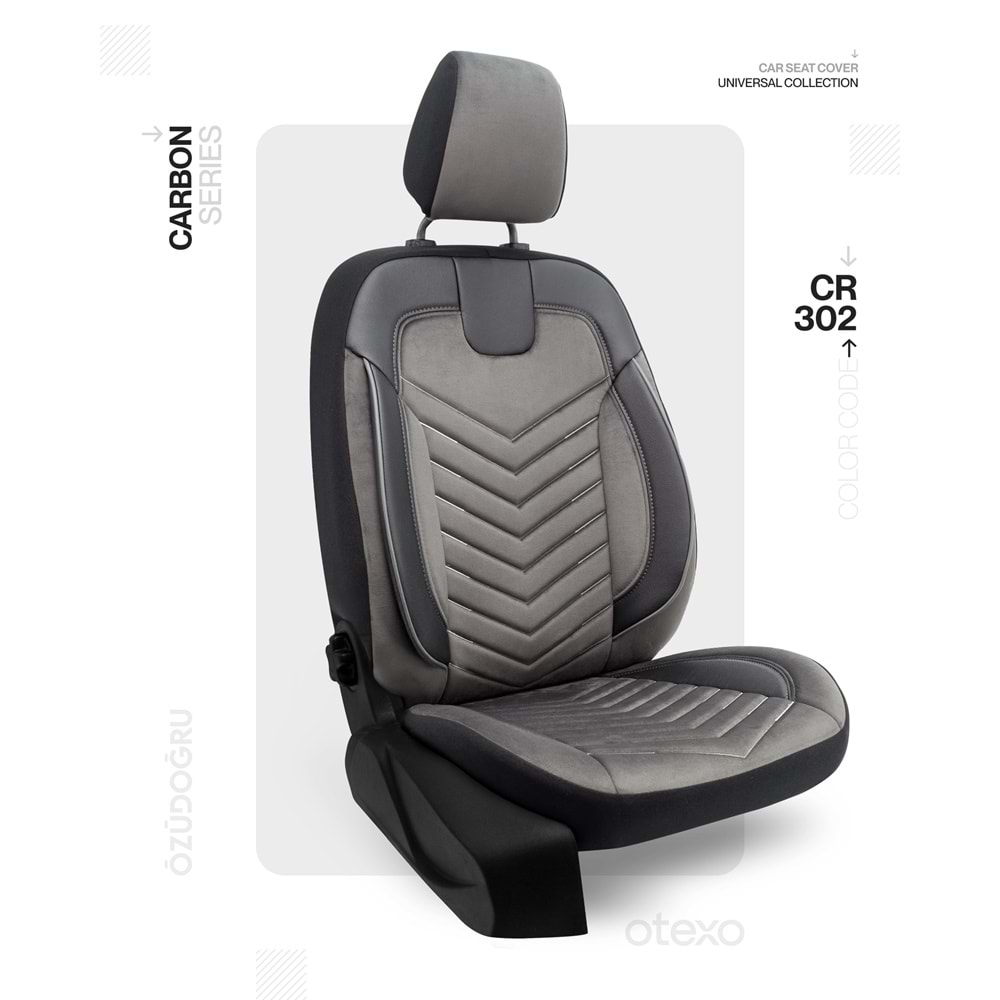 Oto Kılıf ( Carbon / Ticari 2+1 ) - CRT-302-Füme/Siyah