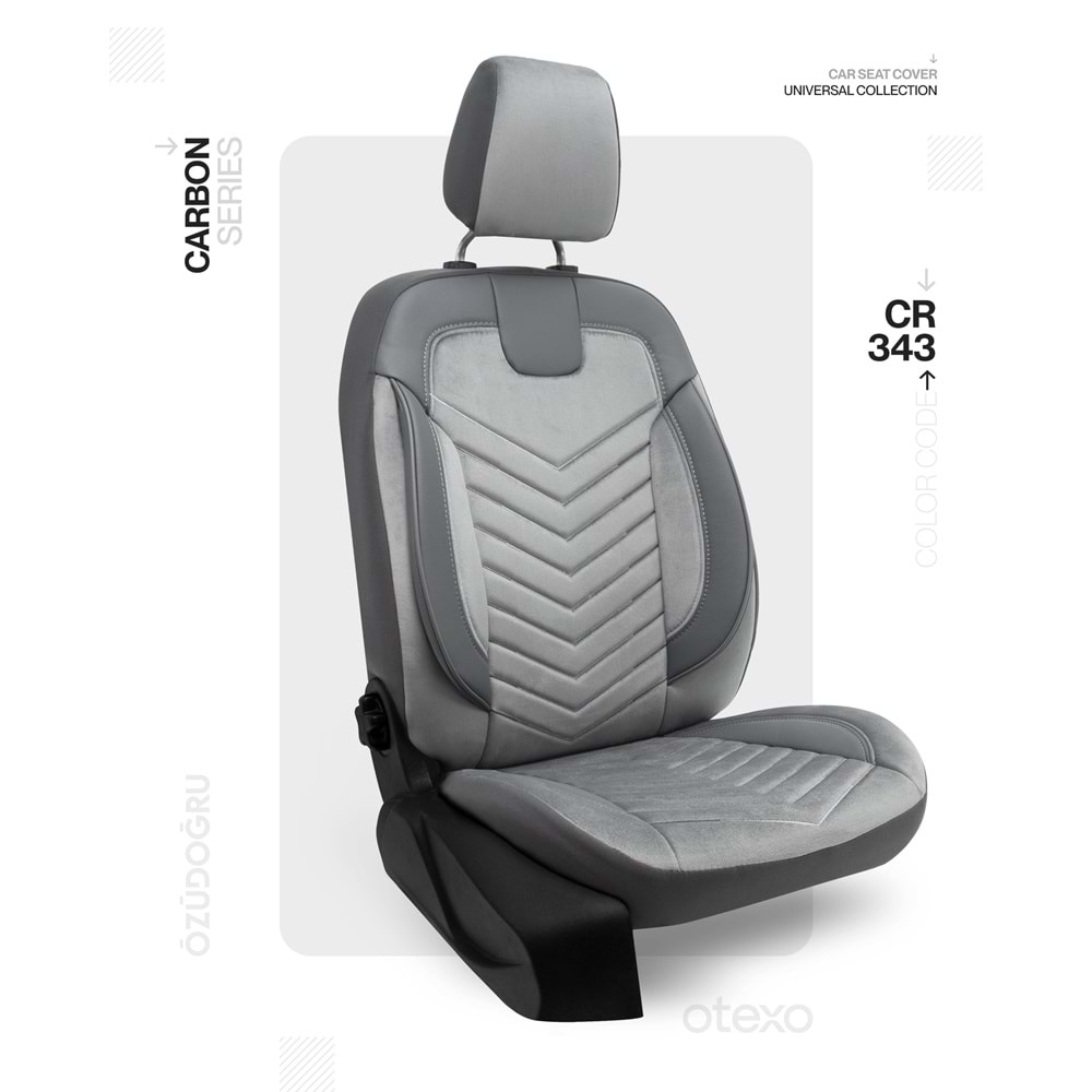 Oto Kılıf ( Carbon / Ticari 2+1 ) - CR-343-Gri/Füme