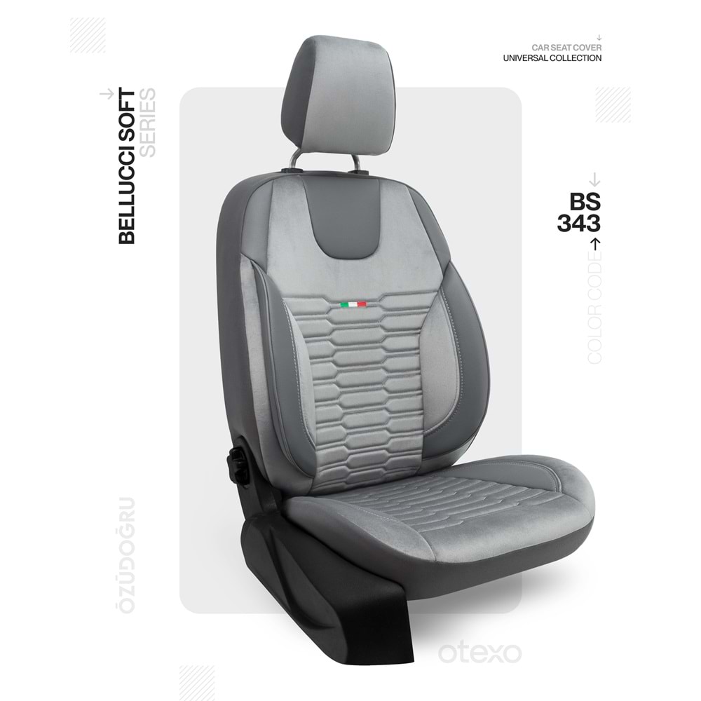 Oto Kılıf ( BabyFace) ( Bellucci Soft ) - BS-343-Füme/Gri