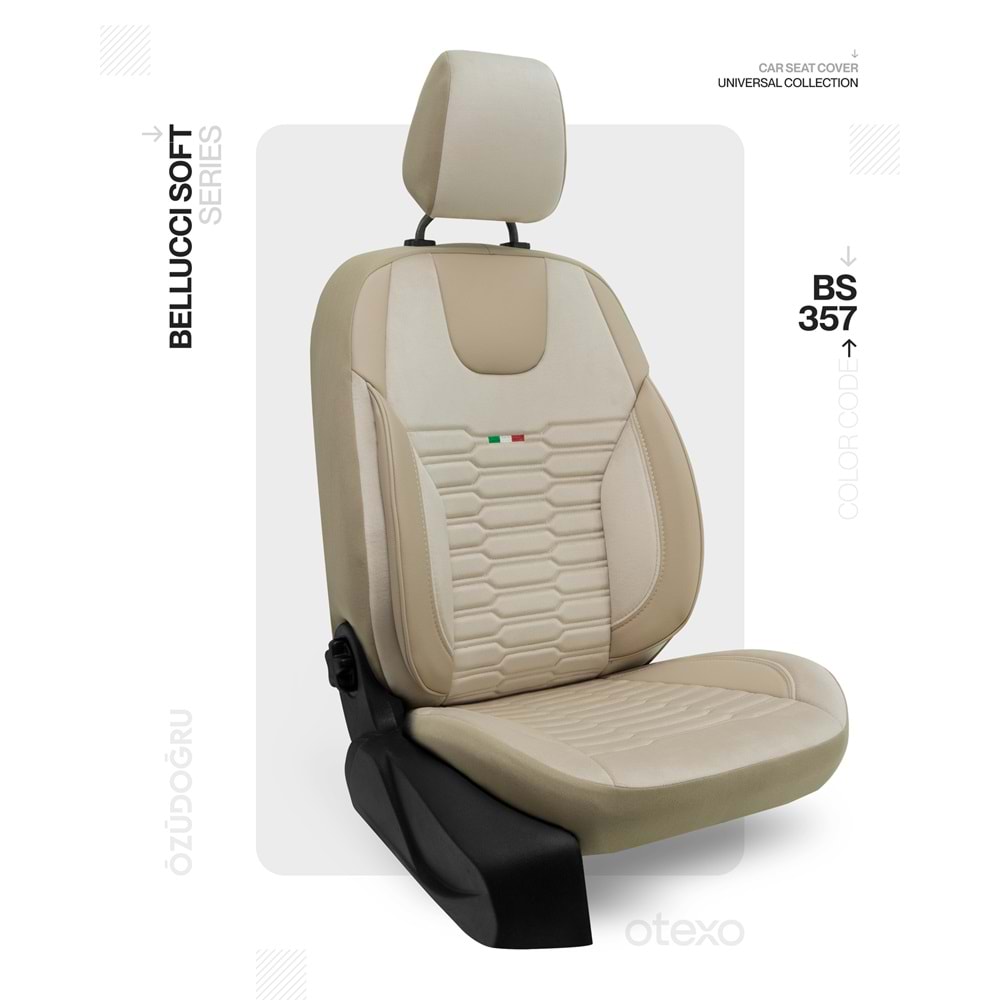 Oto Kılıf ( BabyFace) ( Bellucci Soft ) - BS-357-Krem/Krem